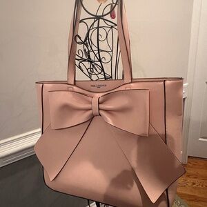 Karl Lagerfeld Pink Tote Bag with large bow